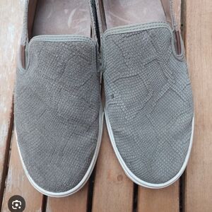 OluKai Textured Gray Loafers